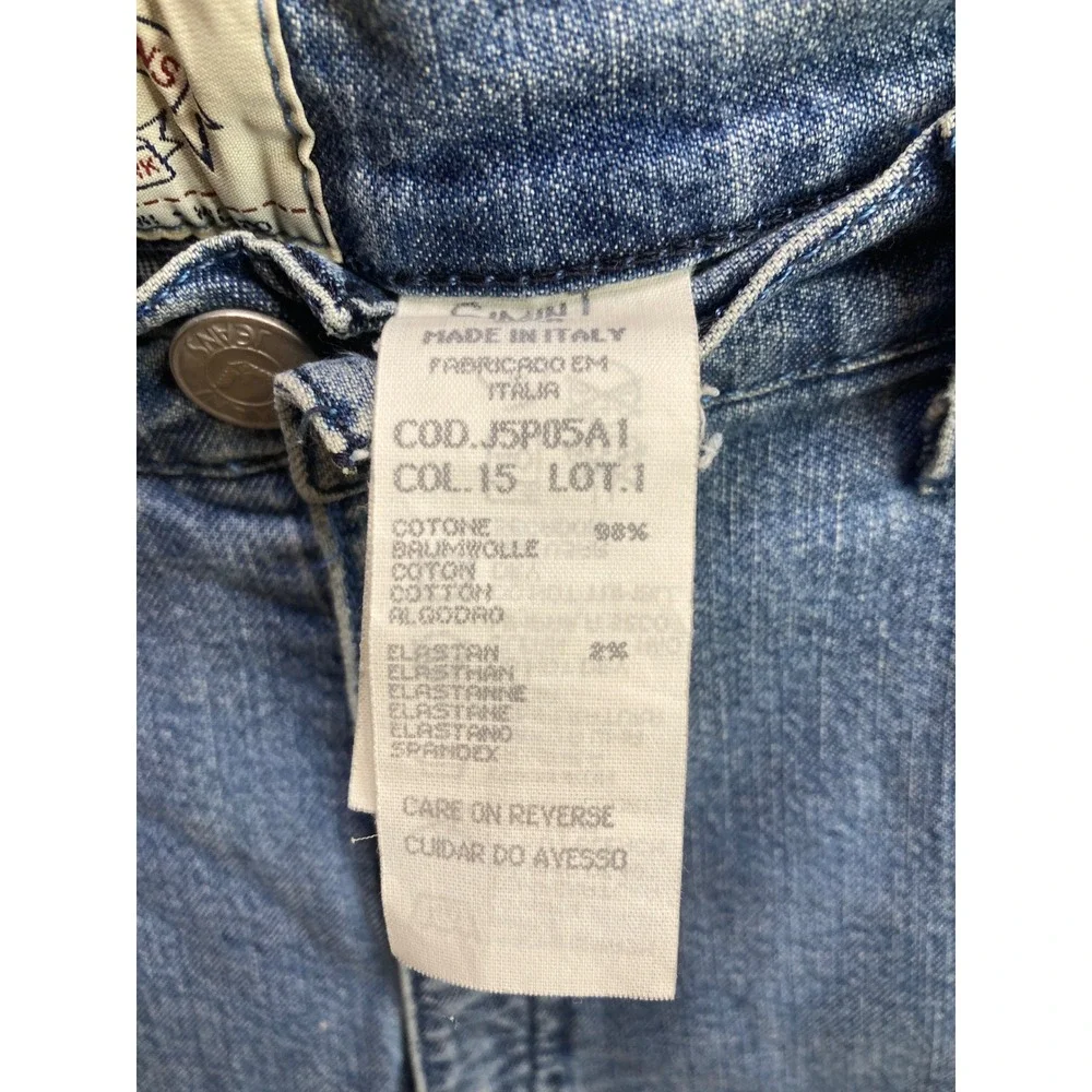 Armani Jeans Women's Blue Denim High‎ Waist Size 30 Slim Fit Jeans Made in Italy